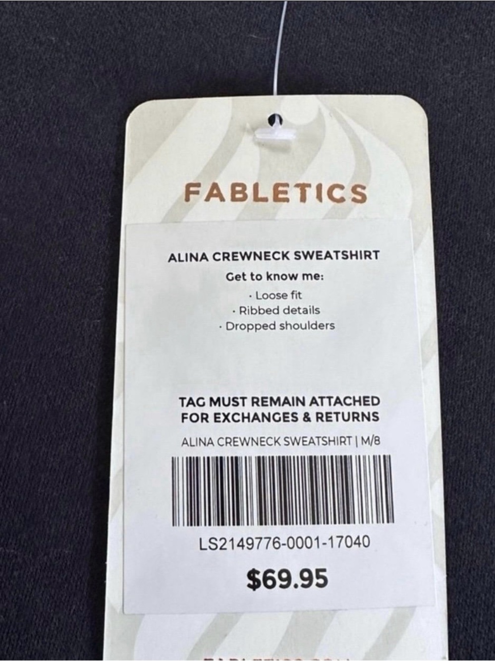 Fabletics Sweathsirt - Picture 2 of 3